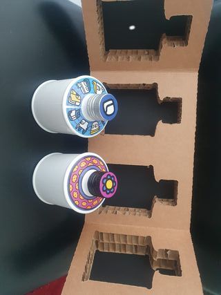 Scatola cartone decorata porta 2 boccette