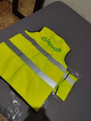 Chalecos reflectantes Glovo talla M