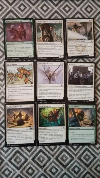 Mazo Magic 60 cartas Verde Blanco.