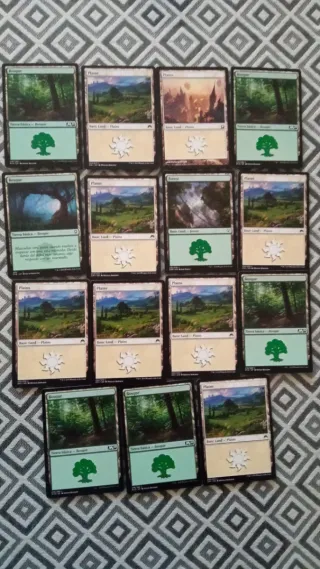 Mazo Magic 60 cartas Verde Blanco.