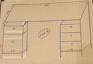 Escritorio de madera