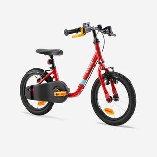 Bicicleta Niños 14" 3-5 Años 2 en 1 Discover 500 Rojo