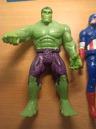 Figuras :Hulk, Capitán América, Spiderman,iron man