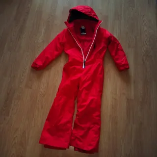 Mono de nieve para niño rojo