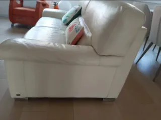 Sofá de piel Cattelan Italia Beige