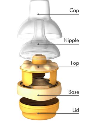 Tetina Medela Calma Flujo Lento BPA con biberón