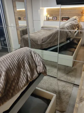 Cama Articulada con Arcón Pardo 180x200