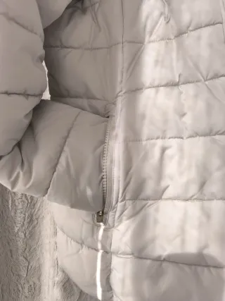 Chaquetón acolchado mujer blanco