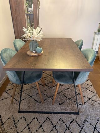 Mesa comedor extensible madera