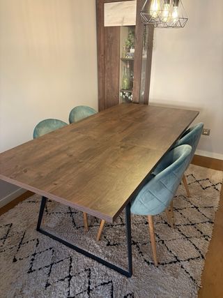Mesa comedor extensible madera