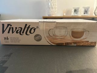 Tazze di vetro per caffè Vivalto