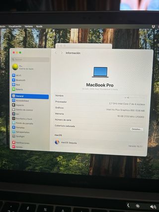MacBook Pro 13 i7 2.7GHz 16GB RAM