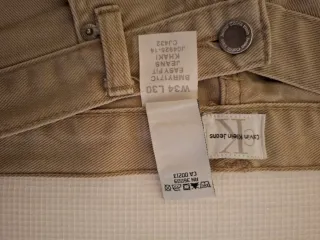 Pantalón vaquero hombre Calvin Klein beige