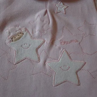 Completo Brums 9 mesi rosa stelle