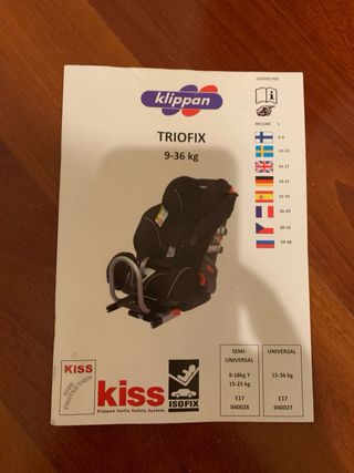 Silla Coche Klippan Triofix Grupo 2-3