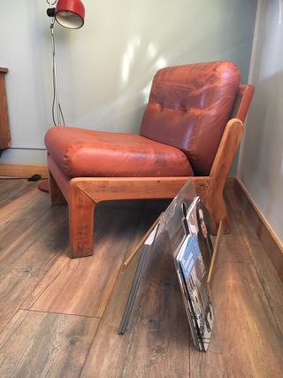 Portariviste vintage in metacrilato e metallo dorato