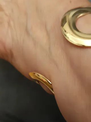 Pulsera y Anillo Dorado y Plateado