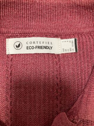 Polo Cortefiel punto Talla S rosa