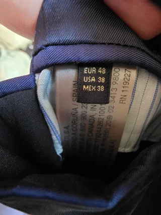 Americana Massimo Dutti Azul