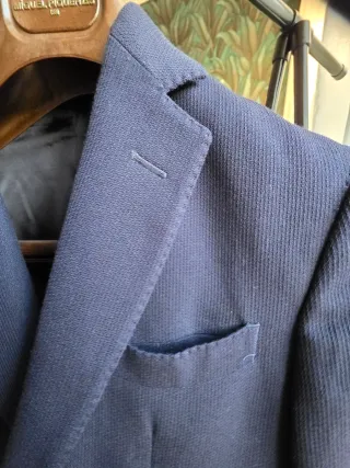 Americana Massimo Dutti Azul