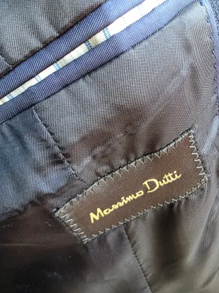 Americana Massimo Dutti Azul