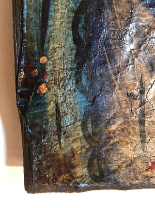 Pintura sobre tabla policromada