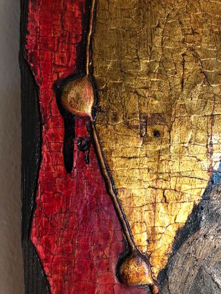 Pintura sobre tabla policromada