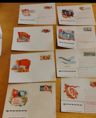 Lote de 100 sobres de Unión Soviética.