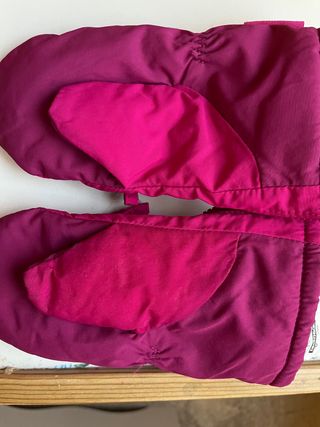 Guantes Nieve Niña Decathlon Oso Fucsia