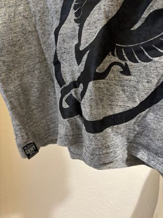 Camiseta Grimey gris crop top