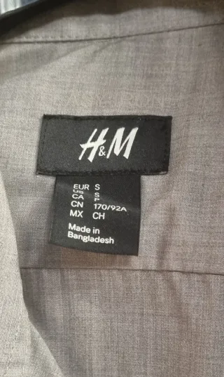 Camicia uomo H&M grigia taglia S