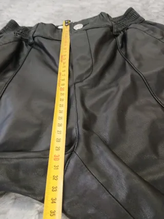 Pantalones Cargo Faux Leather Bershka Estilo Y2K S