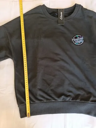 Sudadera Etam verde oliva talla XS