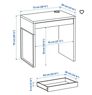 Escritorio infantil blanco IKEA