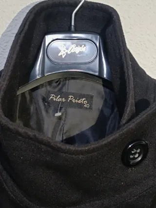 Abrigo paño mujer negro.Completamente nuevo.