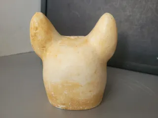 Antigua cabeza gato diosa Bastet