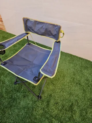 Silla plegable Quechua gris y verde