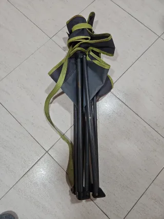 Silla plegable Quechua gris y verde