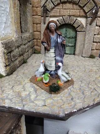 Pastora con ocas y pato