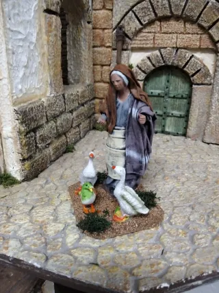 Pastora con ocas y pato