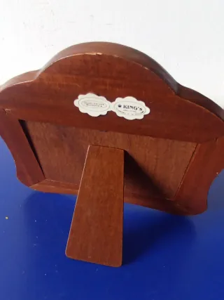 Portafoto legno Via Veneto decorato argento