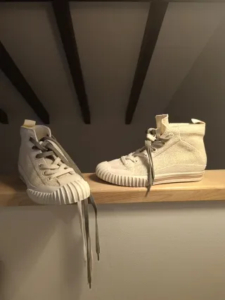 Botines Adolfo Domínguez Beige/Gris/Kaki