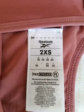 Reebok Sujetador Deportivo Sin Estrenar XXS