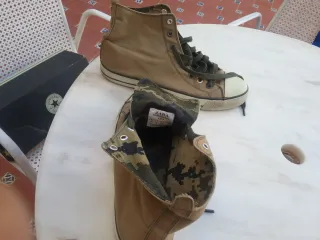 Botines Lona Zara Caqui Talla 42