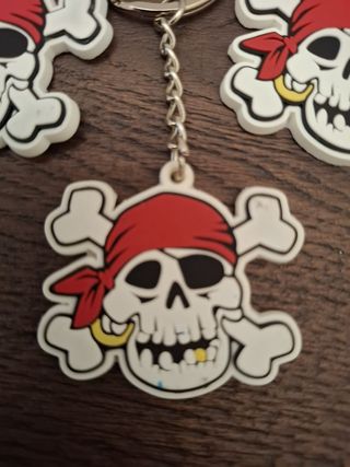 5 Portachiavi Pirati Teschio