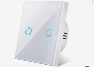 Panel de Interruptor táctil de cristal blanco temp