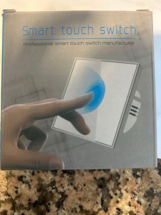 Panel de Interruptor táctil de cristal blanco temp