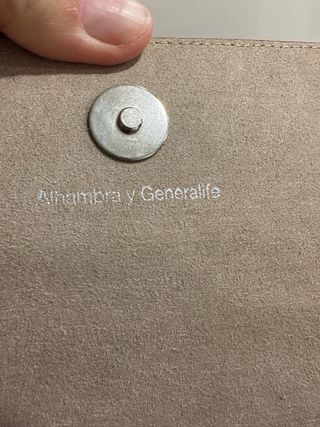 Bolso Piel Alhambra Generalife Artesano Nuevo