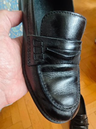 Mocasines mujer Massimo Dutti Piel Negro Talla 37