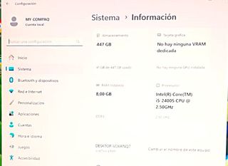 Ordenador Compaq Intel i5-8GB RAM-128GB SSD-W11